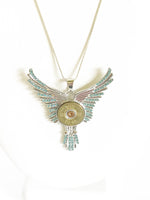 Statement Shotgun Shell Necklace, Bird Wings 20 Gauge Pendant Gift For Her, Shooting Sports Jewelry Gift, Southwestern Style Wife Jewelry