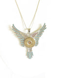 Statement Shotgun Shell Necklace, Bird Wings 20 Gauge Pendant Gift For Her, Shooting Sports Jewelry Gift, Southwestern Style Wife Jewelry