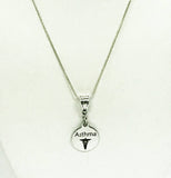 Asthma Medical Condition Awareness Engraved Pendant Necklace, Medical Jewelry Gift For Her, Asthma Jewelry, Medical Condition Jewelry