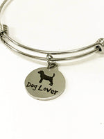 Dog Lover Expanding Bangle Charm Bracelet, Stacking Bracelet, Stackable Bangle, Pet Lover Gift, Dog Lover Gift, Dog Mama, New Dog Owner Gift