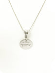 Be Strong And Courageous Joshua 1:9 Pendant on Silver Chain, Bible Verse Jewelry Gift, Gift For Her, Girlfriend Gift, Graduation