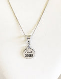 Goal Digger Necklace, Motivational Necklace Gift for Her, Direct Sales Team Gifts, Inspiring Success Gifts, Goal Setting and Achieving