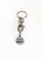 Goal Digger Keychain, Motivation to Achieve Success, Motivational Gifts, Direct Sales Team Lead Gifts, Goal Setting, Goal Setter Gifts