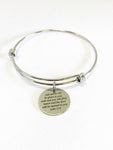 Ask Seek Knock Luke 11:9 Expanding Bangle Charm Bracelet, Scripture Jewelry Gift For Her, Scripture Bracelet, Bible Verse Christian Jewelry