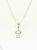 Lead Me To The Cross Silver Pendant Necklace, Christian Jewelry Gift, Baptism Gift, Confirmation Gift for Her, Religious Necklace Gift