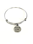 Lead Me To The Cross Stackable Expanding Bangle Charm Bracelet, Baptism Gift, Confirmation Gift For Her, Sunday School Class Gifts, Stacking