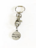 Live More Worry Less Keychain Gift, Mindfulness Gift, Meditation Gift, Encouragement Gift For Her, Motivational Gift, Sympathy Gift