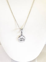 Together We Can Make A Difference Necklace, Social Awareness Jewelry, Social Consciousness Jewelry, Gift For Her, Direct Sales Team Gifts