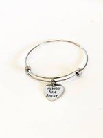 Motivational Jewelry Gifts, Always Rise Above Expanding Bangle Bracelet Jewelry, Motivational Bracelet, Motivational Gifts, Jewelry Gifts