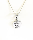 Motivational Jewelry Gifts, Always Rise Above Pendant Necklace, Motivational Gifts For Her, Wife Jewelry, Motivational Daughter Jewelry Gift