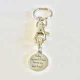 Today My Maid Of Honor Forever My Best Friend Keychain, Wedding Party Gift, Maid Of Honor Gift, Maid Of Honor Thank You Gift, BFF Gift