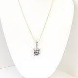 Motivating Necklace, Clear Your Mind Of Can't Necklace, Motivating Gifts, Inspiring Necklace, Motivating Her, Daughter Jewelry Gift For Her