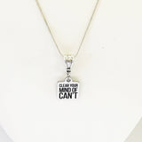 Motivating Necklace, Clear Your Mind Of Can't Necklace, Motivating Gifts, Inspiring Necklace, Motivating Her, Daughter Jewelry Gift For Her