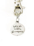 What She Tackles She Conquers Keychain Gift, Motivational Gift Keychain, Daughter Gift For Her, New Job Gift, Direct Sales Team Gift