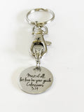 Most Of All Let Love Be Your Guide Keychain Gift, Colossians 3:14 Gift, Sunday School Scripture Gifts For Her, Bible Verse Gifts For Him