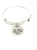 Be Still And Know That I Am God Stacking Bracelet, Psalm 46:10 Scripture Jewelry,  Stacking Bangle, Bible Verse Jewelry, Sunday School Gift