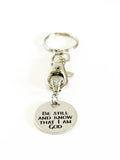 Be Still And Know That I Am God Keychain Gift, Psalm 46:10 Scripture Gift, Bible Verse Gift, Convertible Jewelry Gift, Sunday School Gift