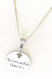 Christian Jewelry Gift, Gift For Her, The Lord Is My Rock Necklace, Psalm 18 2 Necklace, Baptism Gift, Sympathy Gift, Cross Pendant Necklace