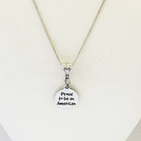 Patriotic Necklace Gifts, Patriotic Gifts, Proud To Be An American Necklace, USA Proud, USA Pride, American Pride Gift, Military Wife Gift