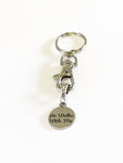 He Walks With Me Keychain, Girlfriend Gift, Christian Sympathy Gift For Her, Baptism Gift, Sunday School Class Gift, Religious Inspiration