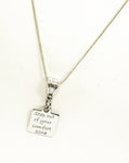 Encouragement Gift, Step Out Of Your Comfort Zone Silver Necklace, Direct Sales Team Achievement Success Gifts, Motivational Gifts For Her