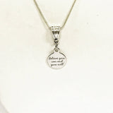 Motivational Gifts, Believe You Can And You Will Silver Necklace, Encouragement Gifts For Her, Encouraging Success, Entrepreneur Gifts