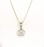 Motivating Jewelry, When Life Gives You Lemons Make Lemonade Silver Necklace, Sympathy Gift, Encouragement Gift For Her, Motivational Gift