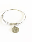 Start Each Day With A Grateful Heart Expanding Bangle Charm Bracelet Gift, Mindfulness Jewelry Gift for Her, Life Lessons Gift, Gratefulness