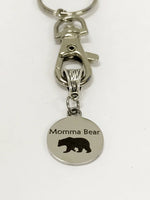 Momma Bear Gifts, Mama Bear Gifts, Momma Bear Keychain, New Car Gift, New House Gift, New Mom Gift For Her, Keychain Gift For Mom, Mama Gift