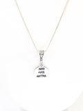 Mind Over Matter SS Engraved Pendant Necklace, Encouragement Jewelry Gift For Her, Motivational Jewelry For Daughter, Inspirational Jewelry