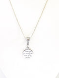 Thank You For Raising The Man Of My Dreams SS Engraved Pendant Necklace, Mother In Law Wedding Jewelry Gift For Her, Gift For Fiance's Mom