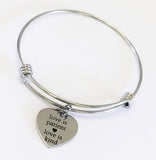 Scripture Jewelry Gift, Love Is Patient Love Is Kind Bracelet, Stacking Bangle, Expanding Charm Bracelet, First Cor 13 Bible Verse Jewelry