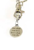 Do What You Love Love What You Do Motivational Keychain, New Job Gift For Her, Inspirational Gift, Encouragement Gift, Direct Sales Team