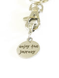 Enjoy The Journey Keychain, Encouragement Gift, Motivation Gift, Network Marketing Team Gift,  Motivational Keychain For Her, Daughter Gift