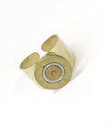 Shotgun Shell Jewelry, 410 Bore Shotgun Shell Head Brass Ring, Shotgun Shell Ring, Shooting Sports Ring, Shooting Sports Gift Award Ring