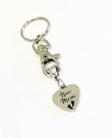 Nurse Gifts, Nurse Keychain, Nurse Keyfob, Nurse Keyring, Nurse Jewelry, Wife Nurse Gift, Daughter Nurse, Favorite Nurse Gift, Nursing Staff