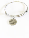 Christian Bracelet, With God All Things Are Possible Bracelet, Bangle Bracelet, Encouragement Gift, Christian Jewelry Gift, Christian Gifts