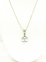Believe In Yourself Pendant Necklace, Encouragement Necklace, Daughter Jewelry Gift, Motivational Jewelry, Mindfulness Yoga Jewelry For Her