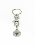 Asthma Medical ID Awareness Keychain, Asthma Keychain, Asthma Condition Awareness, Medical Notification Keychain, Asthma Keychain Gift