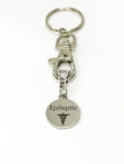 Epileptic Medical ID Awareness Keychain, Epileptic Keychain, Epilepsy Condition Awareness, Medical Notification, Epileptic Keychain Gift