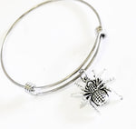 Spider Jewelry, Spider Stacking Bangle, Spider Bracelet, Halloween Jewelry, Spider Gifts, Halloween Party Gifts, Halloween Gifts For Her