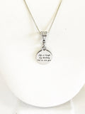 Life Is Tough My Darling But So Are You Motivational Necklace, Success Quote Necklace, Inspirational Jewelry, Sympathy Gift For Her
