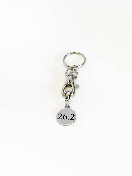 26.2 Marathon Keychain, Runner Gifts, Running Gifts, Marathon Team Gifts, Runner Valentine Gift For Her, Love To Run, Running Marathons