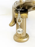 26.2 Marathon Keychain, Runner Gifts, Running Gifts, Marathon Team Gifts, Runner Valentine Gift For Her, Love To Run, Running Marathons