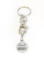 Goal Digger Keychain, Motivation to Achieve Success, Motivational Gifts, Direct Sales Team Lead Gifts, Goal Setting, Goal Setter Gifts