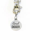 Goal Digger Keychain, Motivation to Achieve Success, Motivational Gifts, Direct Sales Team Lead Gifts, Goal Setting, Goal Setter Gifts