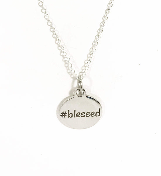 Blessed Necklace, #Blessed Jewelry, I Am Blessed, Christian Jewelry Gifts, Christian Gifts, Blessed Silver Necklace, Religious Gifts For Her
