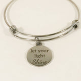 Let Your Light Shine Bracelet, Christian Jewelry, Christian Bracelet, Let Your Light Shine Jewelry Gift, Motivational Jewelry, Encouraging