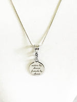Sisters By Chance Friends By Choice Necklace, Sister In Love Jewelry Gift, Sister In Law Valentine Gift, Sister Necklace, Sisters Friends