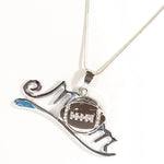 Football Mom Necklace, Proud Football Mom, Gift for Mom, Football Jewelry, Mom of Football Player, Football Snap, Gift For Her, Mom Snap